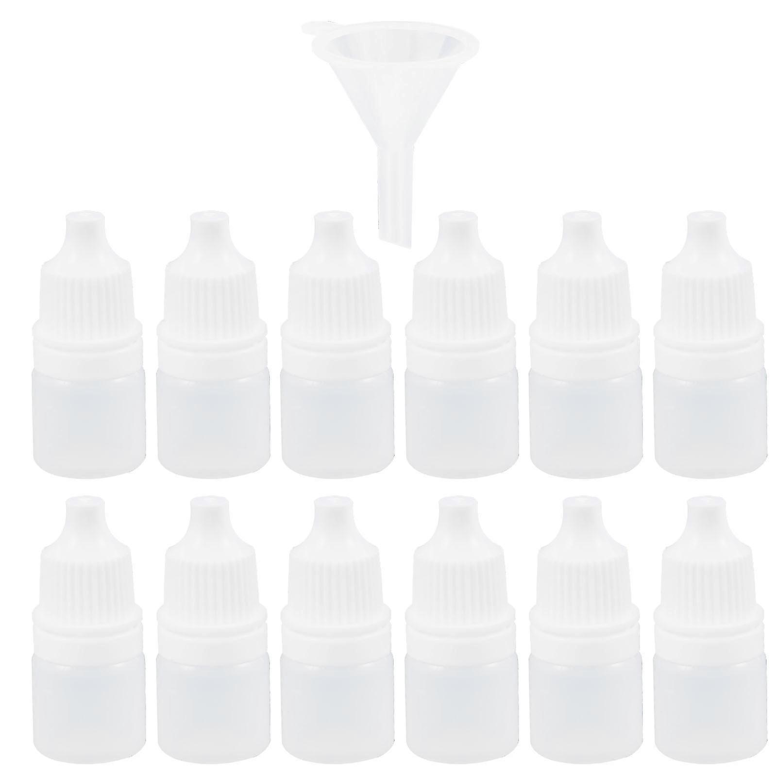 Eye Dropper Bottle Small Bottles for Storage 60Pcs White Plastic