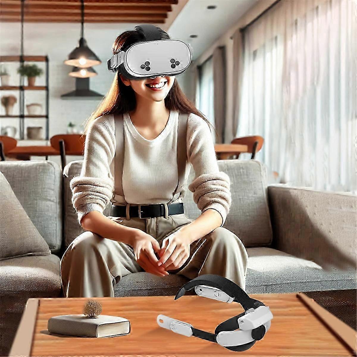 Rechargeable Elite Strap for Meta Quest2/Quest3/Quest3S VR Headset Adjustable Strap VR Game Accesso