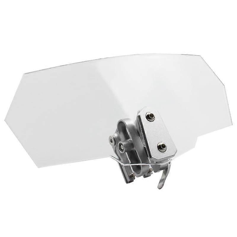 Clear Motorcycle Windshield Small Heightened Universal Fit with Wind Protection Easy Installation