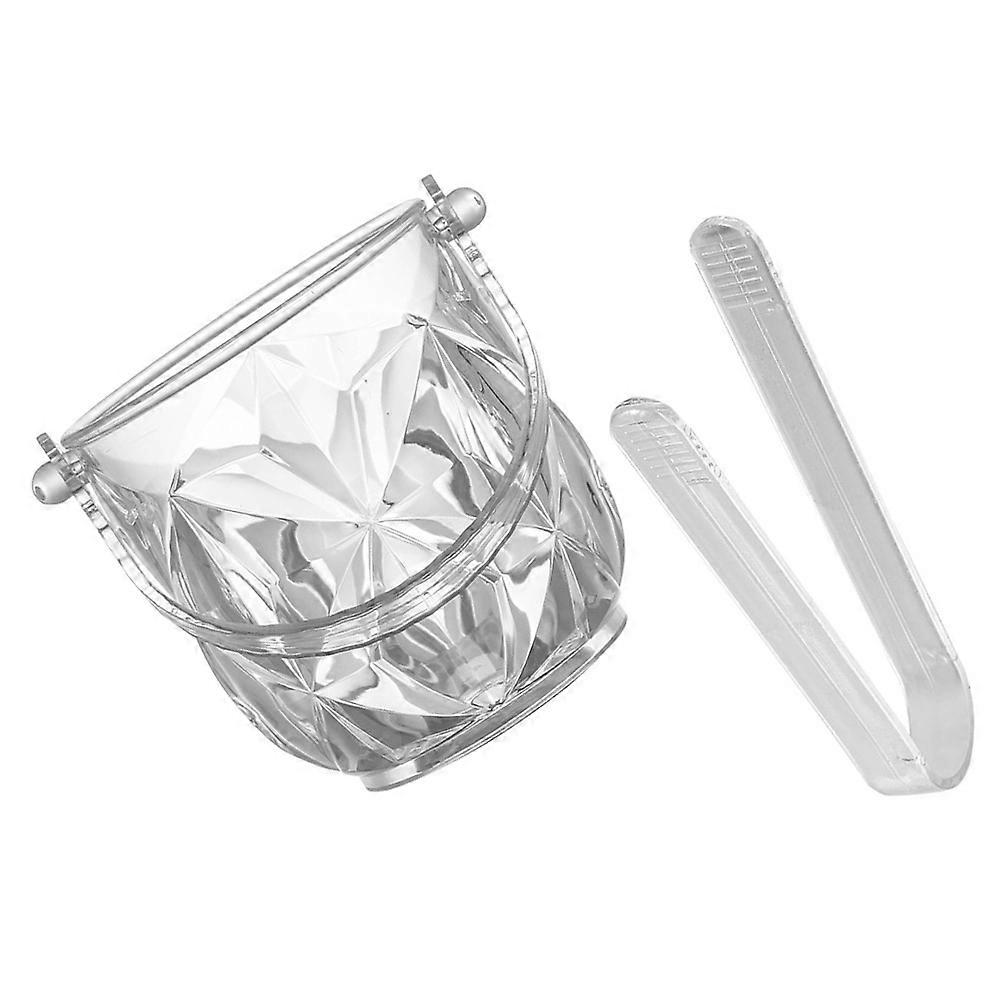 Bucket Acrylic Ice Bucket for Storage 1Set with Clamp