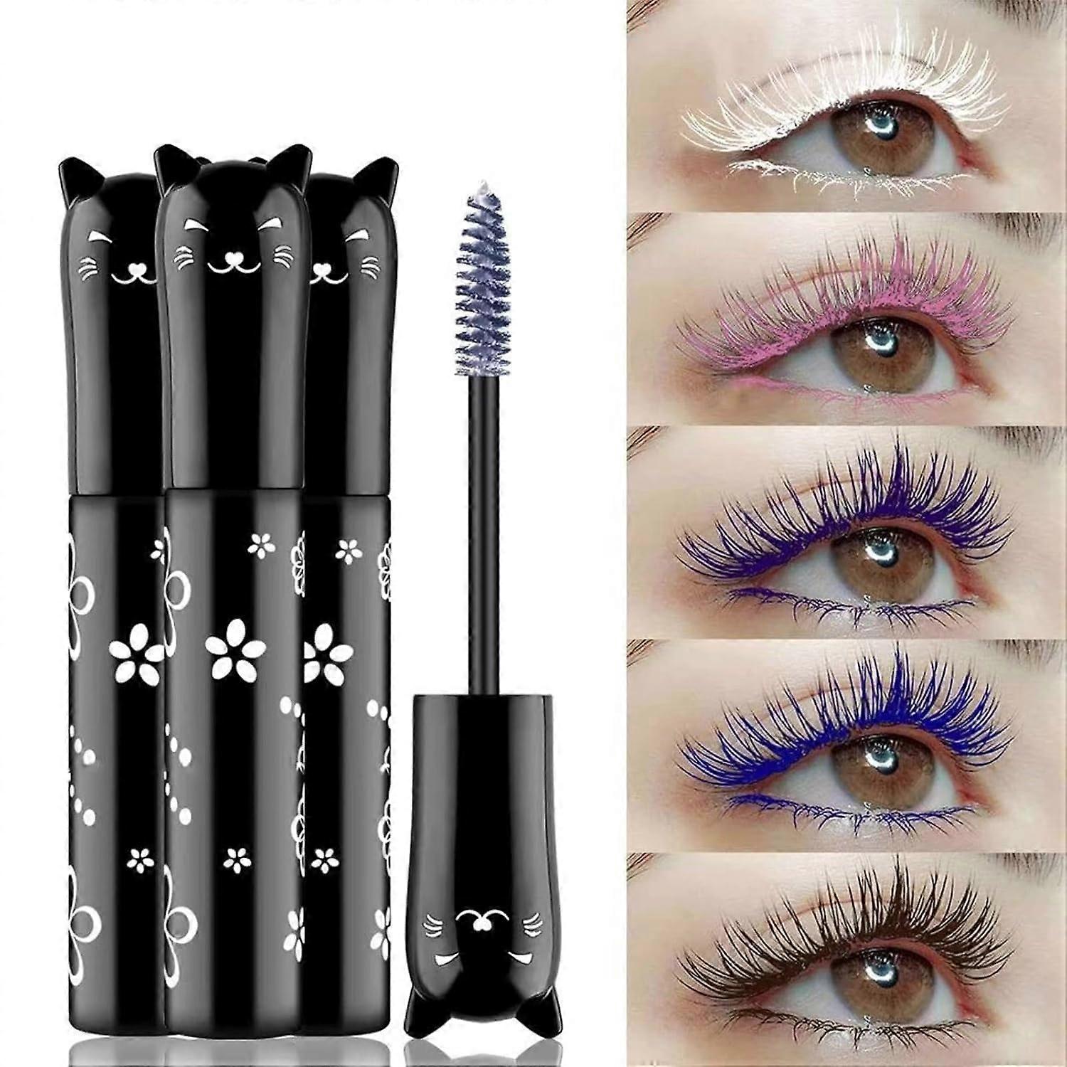 Waterproof Black Lengthening Mascara Dramatic Lash Extension Smudge Resistant Clump