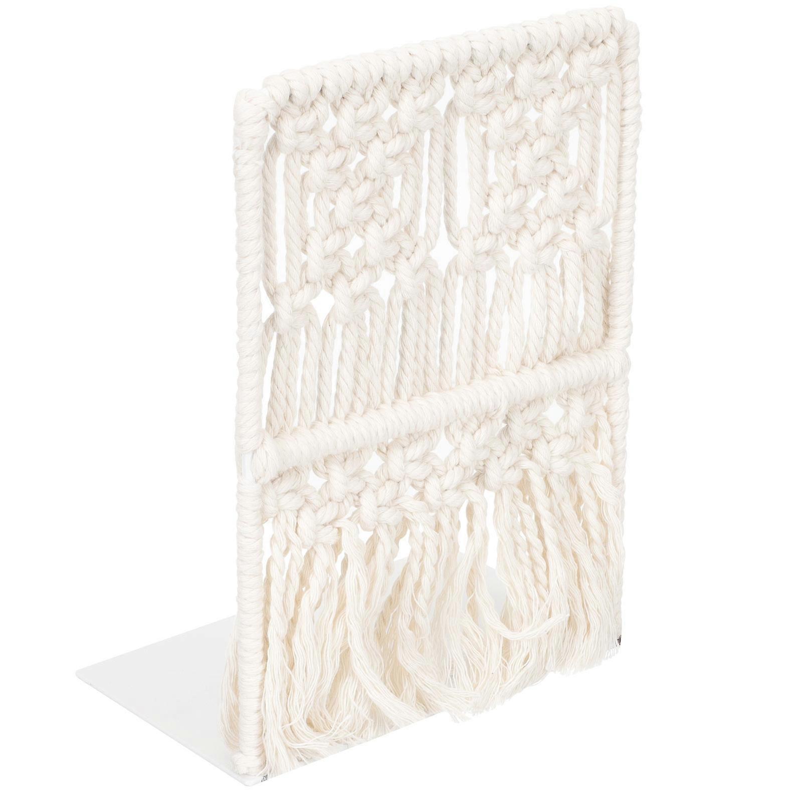 Bohemian Style Bookend Tabletop Holder for Storage Use