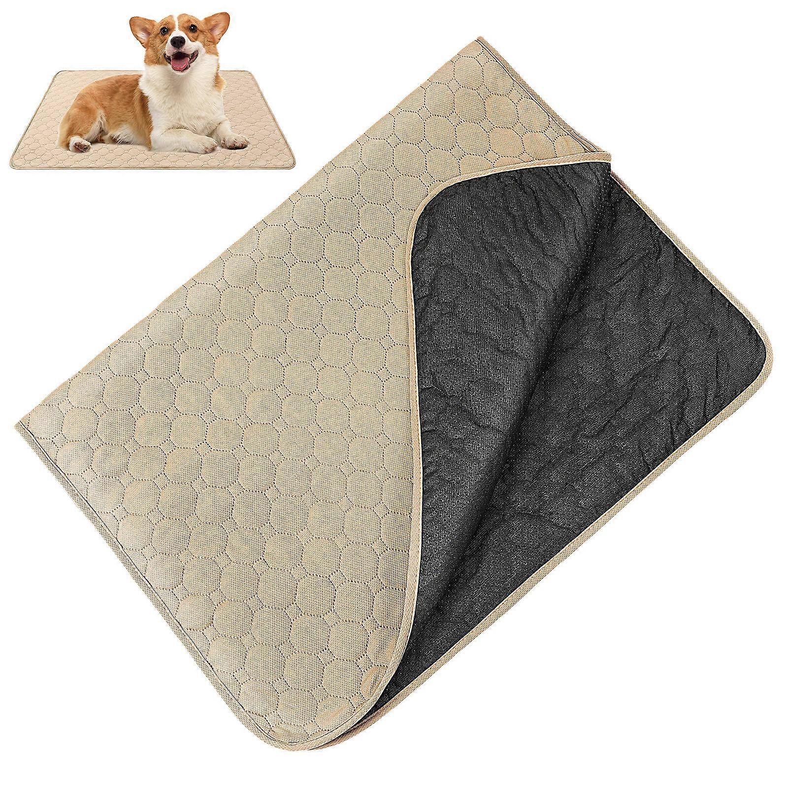 Washable Pet Pads For Home Use Dogs With Absorbent Function 2Pcs Light Brown