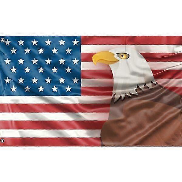 Usa And Eagle Flag Pattern 338
