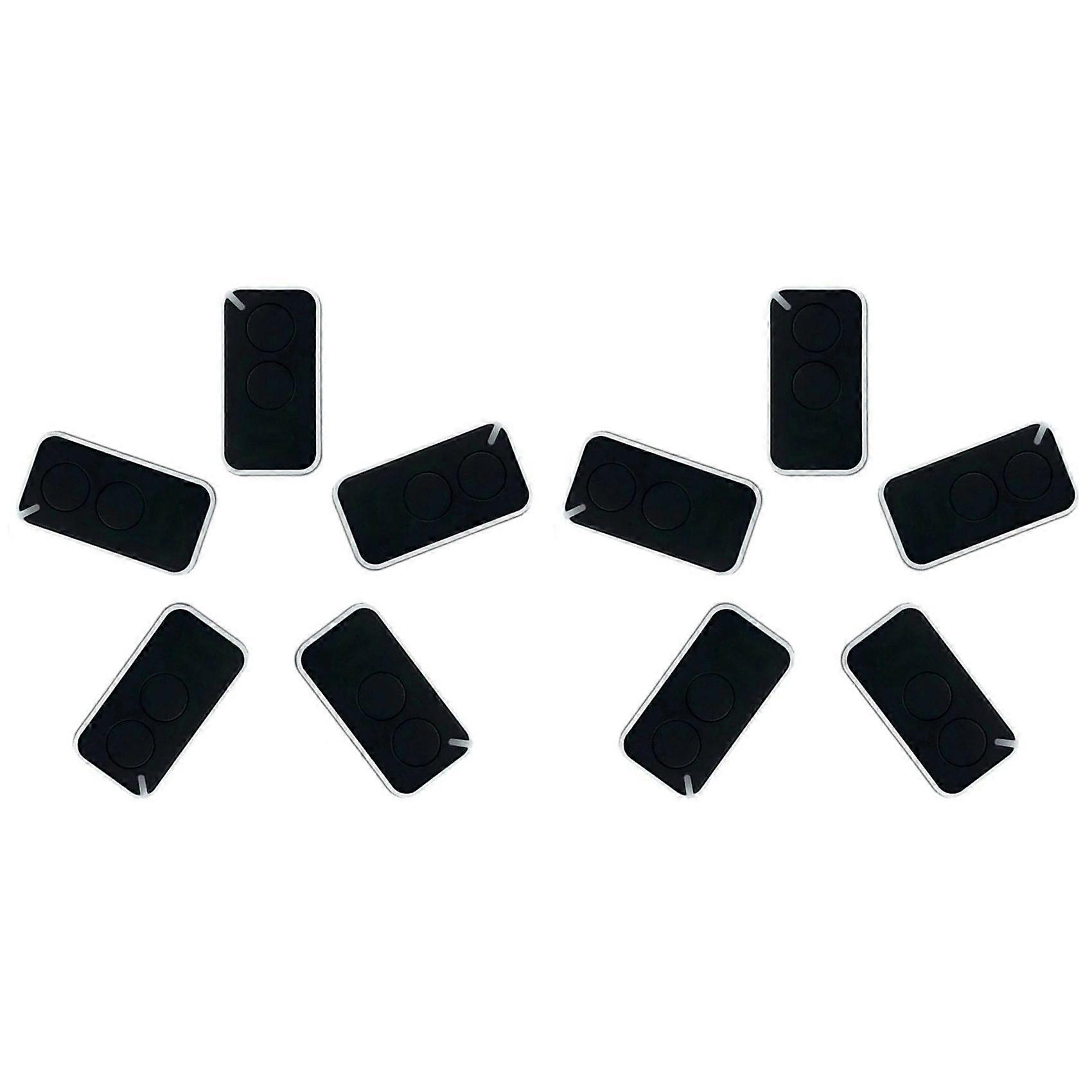 10pcs for NICE Universal Garage Remote Control 433.92MHz 2-Channel Rolling Code Black