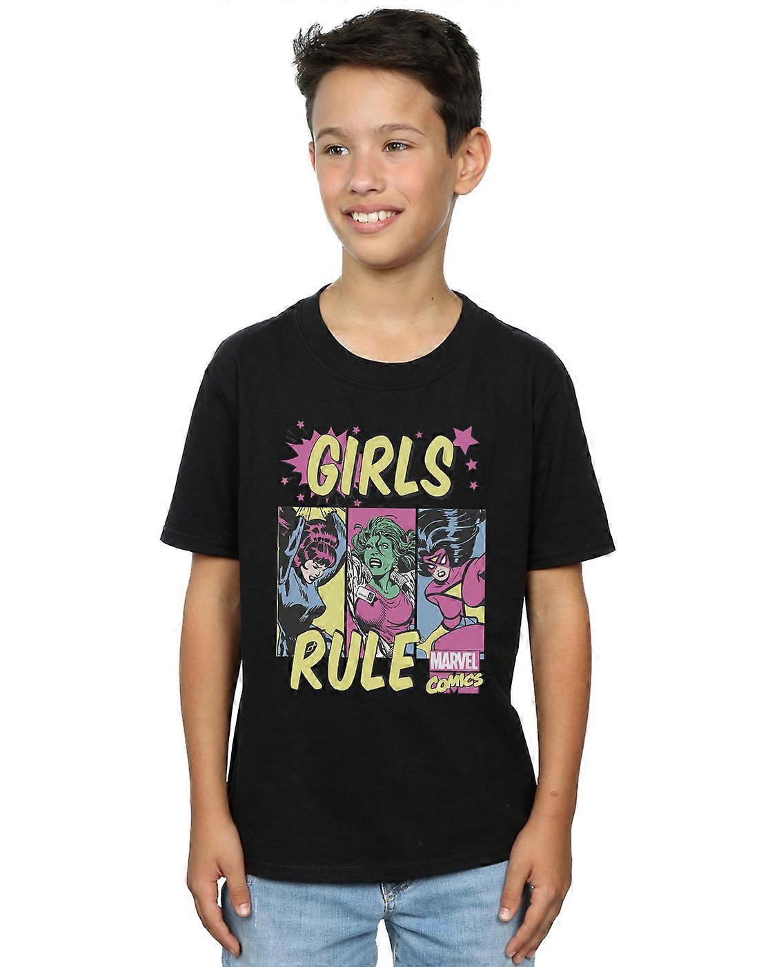Marvel Comics garçons filles règle T-Shirt