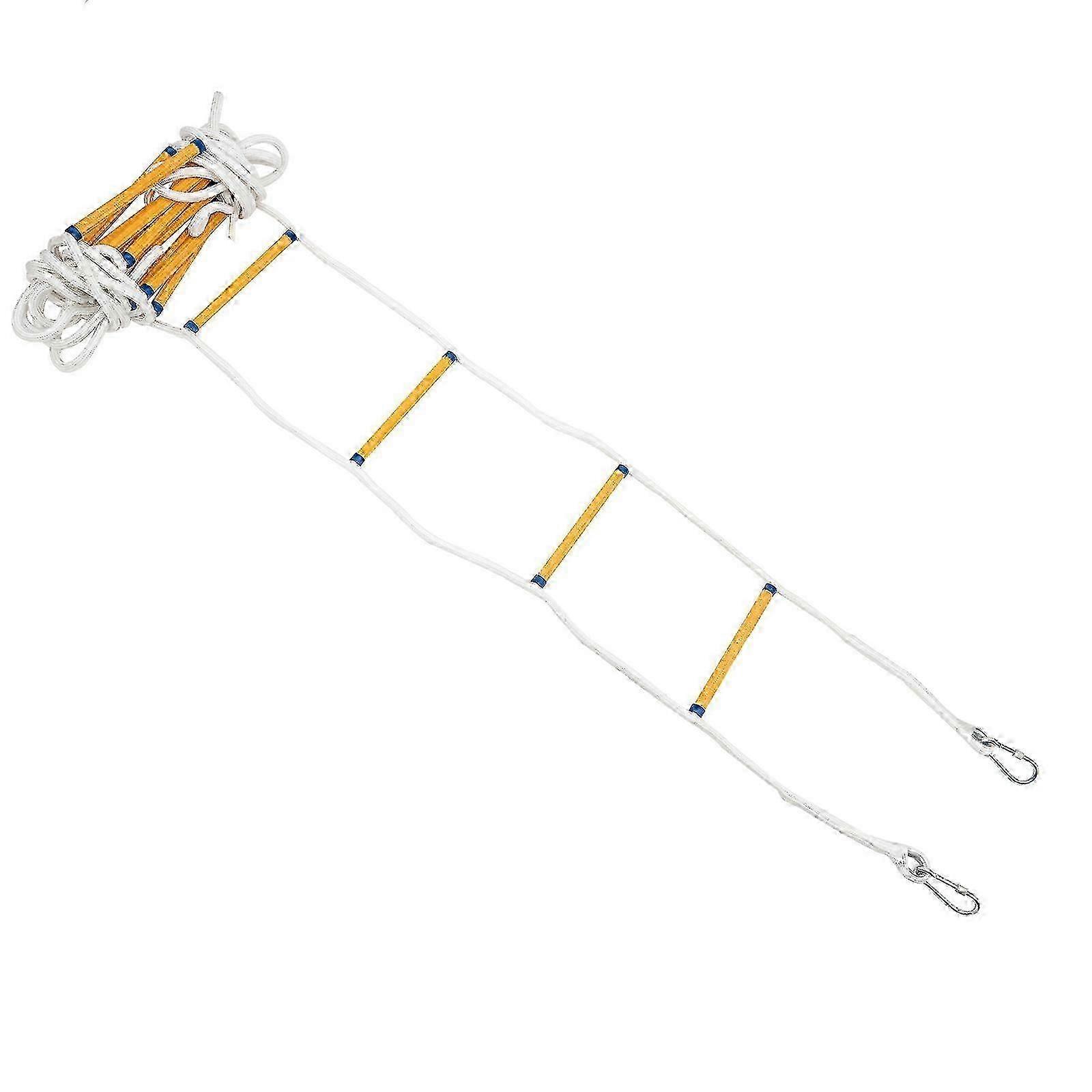 7.5M Rope Ladder Fire Escape Ladderwith 2 Hooks