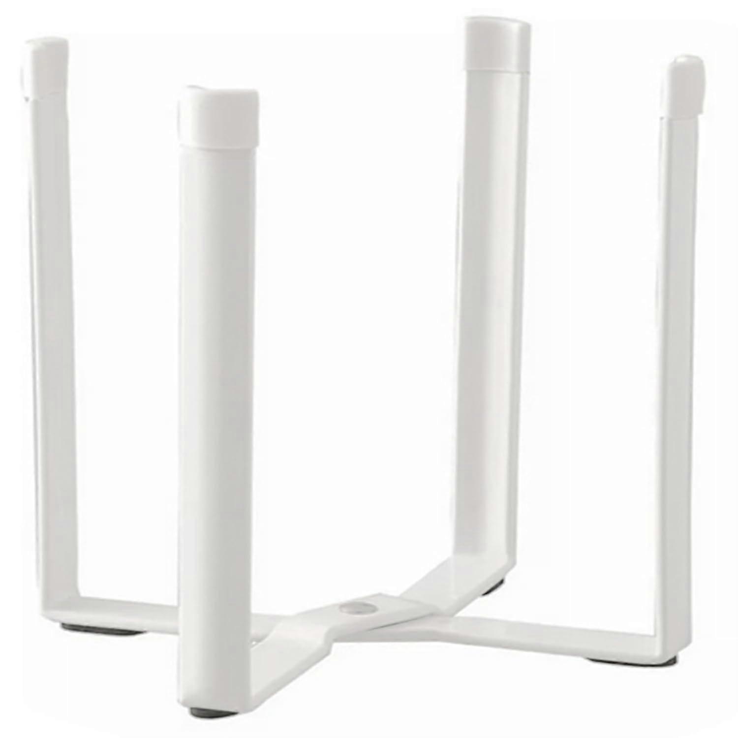 Foldable Bottle Drying Rack with Fast Drainage, White Iron Water Bottle Drainer for Kitchen Counter