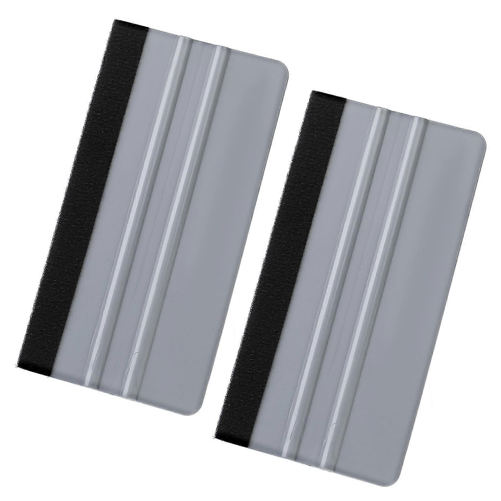 2 Pack Felt Edge Vinyl Wrap Squeegee Car Window Tint Tool for Bubble Scratch Application