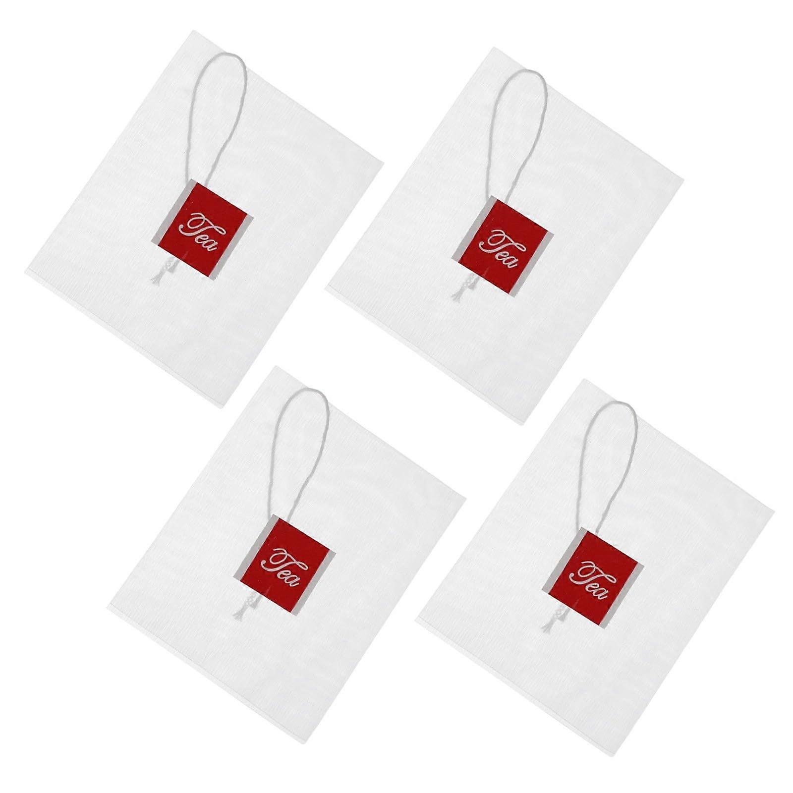 100Pcs Triangle Nylon Tea Filter Bags 6.5x8cm Drawstring for Loose Leaf Herbal and Fruit Brewing