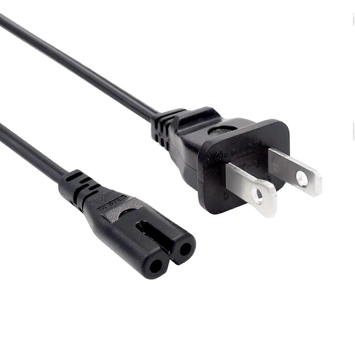 2 Prong IEC C7 Power Cord 8ft Extra Long Durable Replacement Cable for Canon Pixma Printer