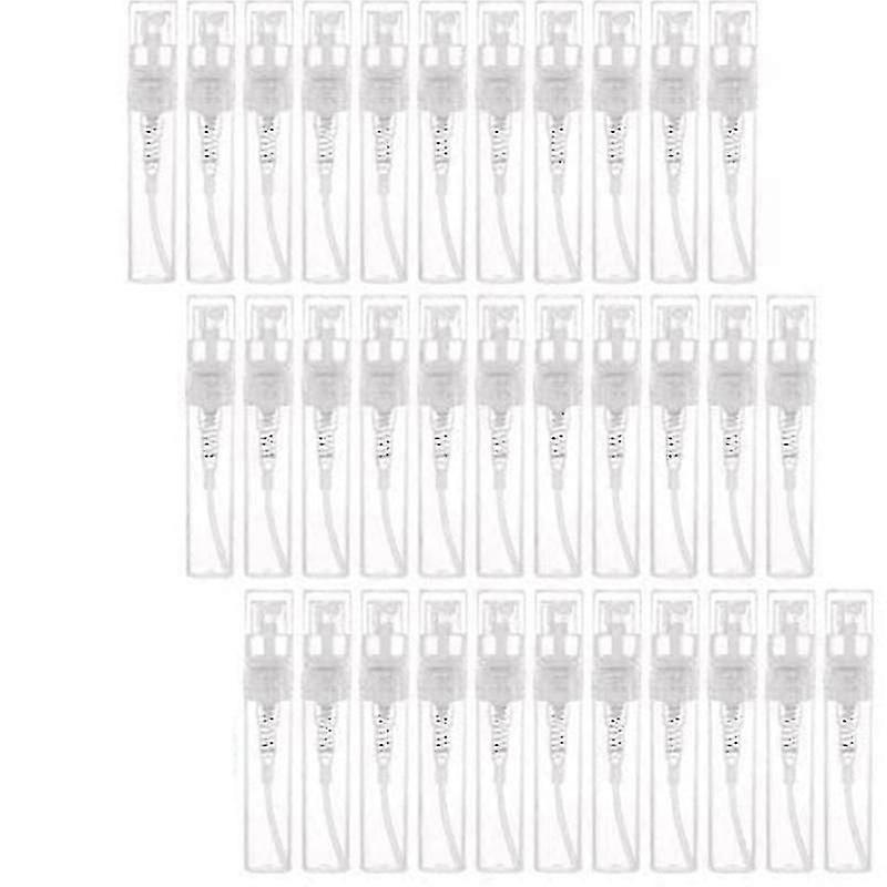 120pcs Transparent Empty Spray Bottles 3ml Plastic Mini Refillable Container Empty Cosmetic Contain