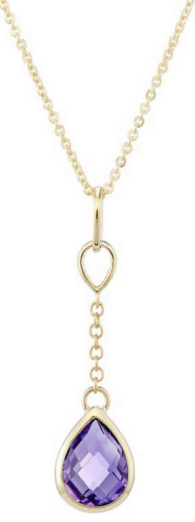 Mark Milton Amethyst Pendant - Yellow Gold/Purple