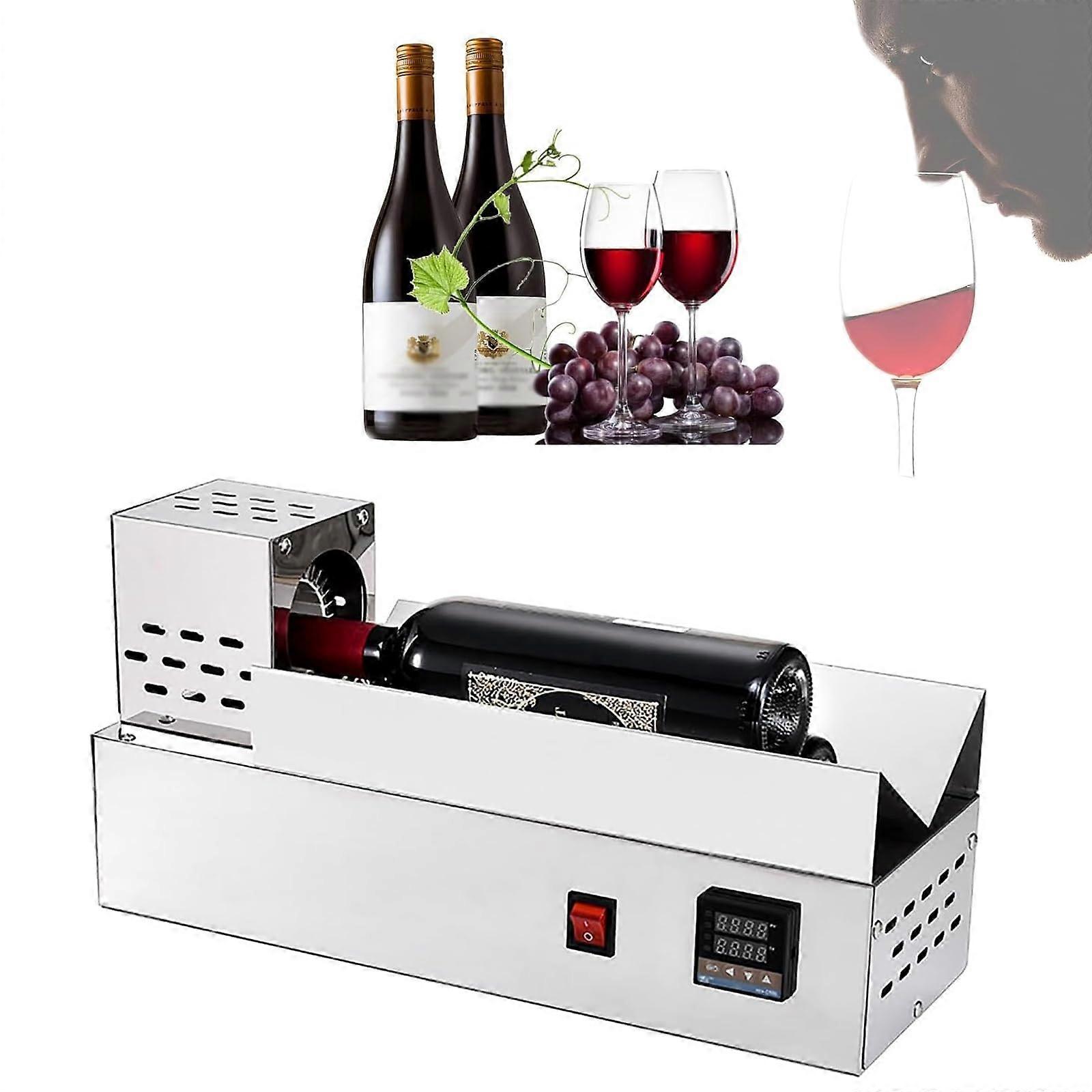 Electric Bottle Cap Shrinking Machine with LCD Display, Precise Temperature Control for Wine