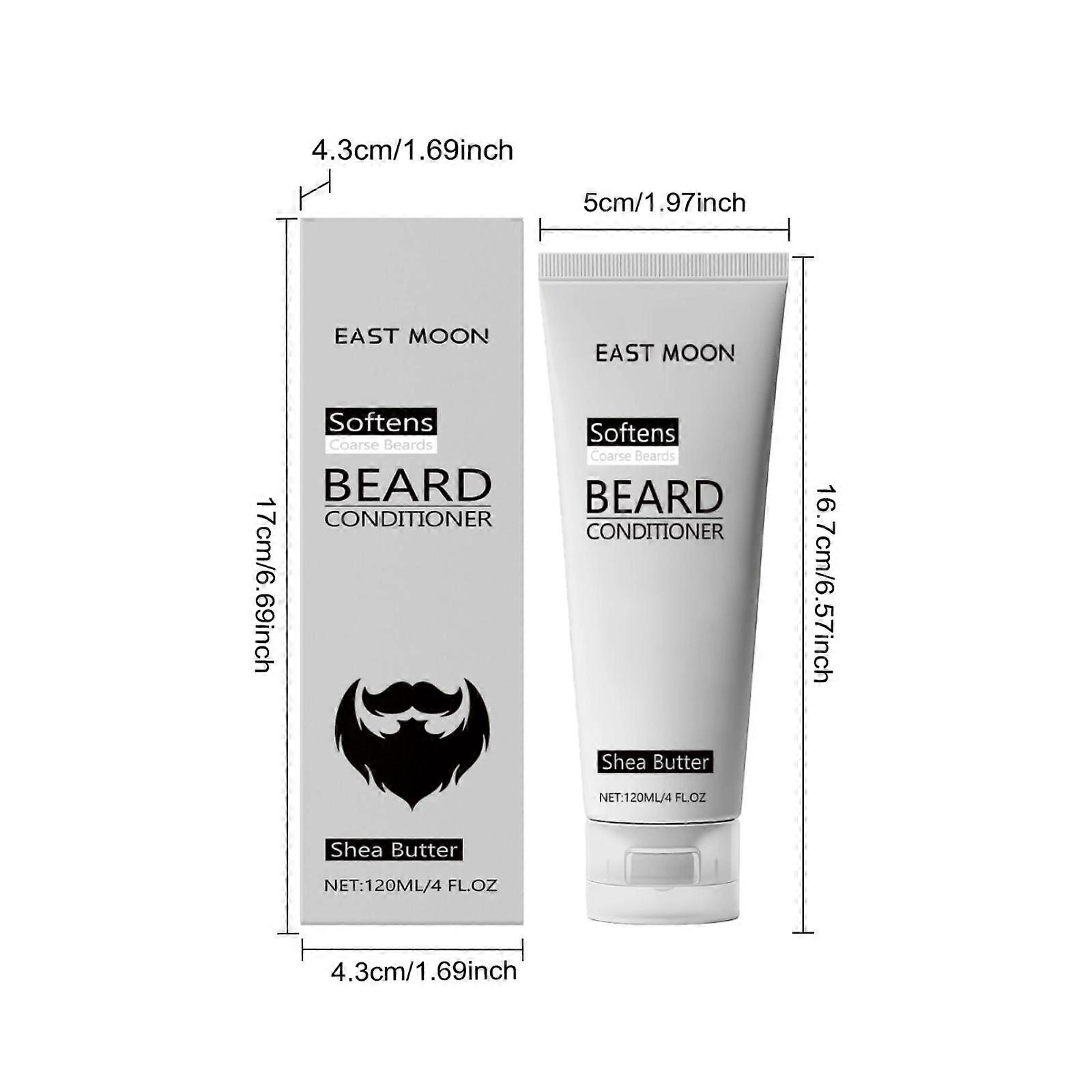 Soin de la barbe pour hommes East Moon : produit léger, non gras et doux.