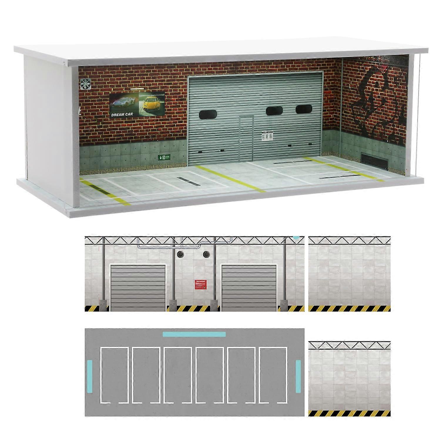 Display Case for Hot Wheels 1/64 Scale Diecast Car Storage with LED Lights Acrylic Dustproof Stackable