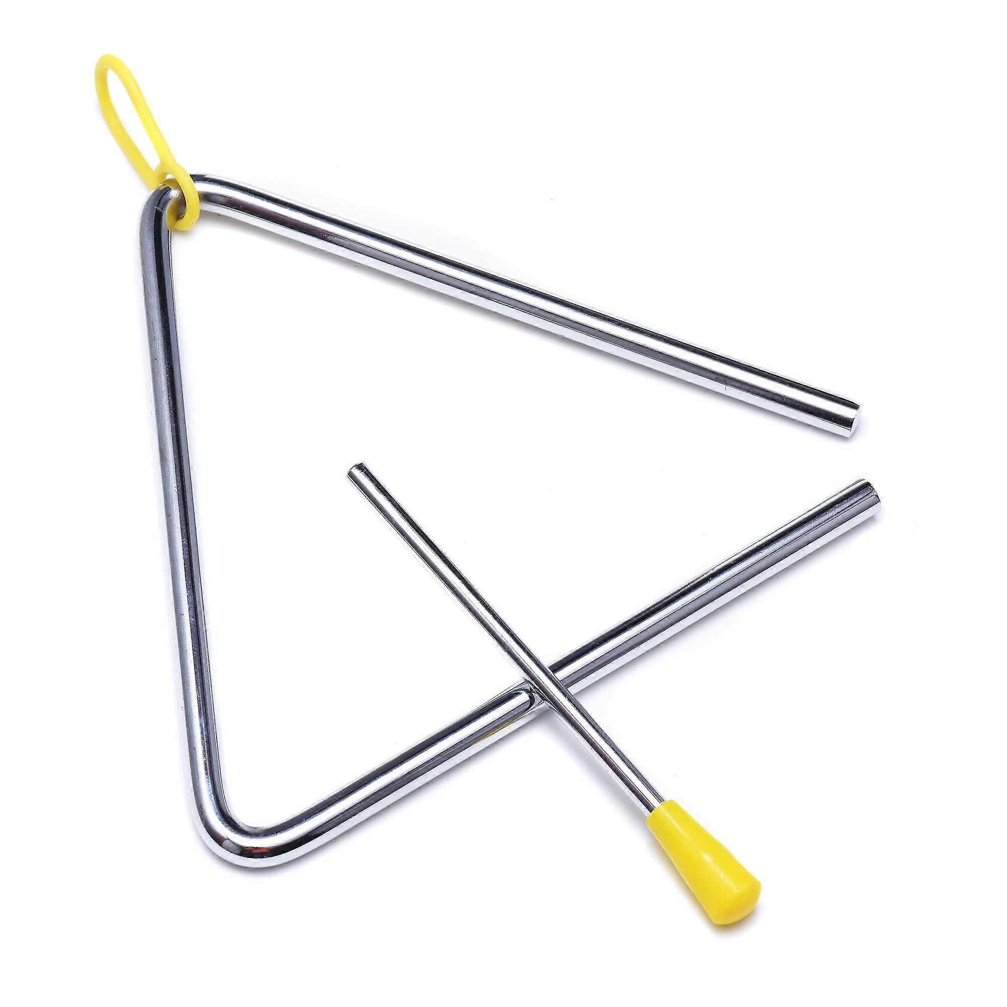 6 Inch Steel Triangle Percussion Instrument with Striker, Exact Fit Replacement Component