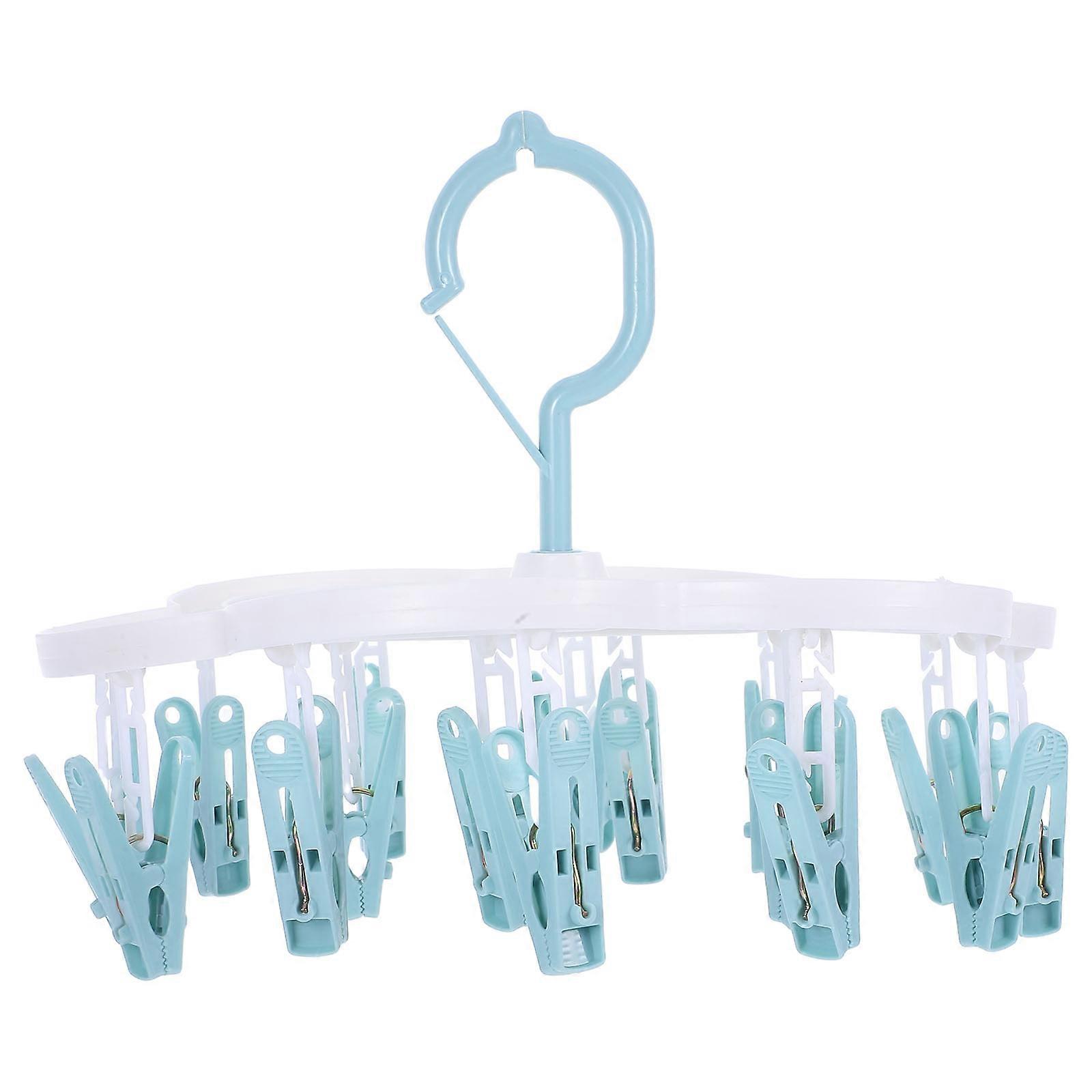 Blue Household Drip Hanger Clothes Rack for Hanging 1Pcs Windproof