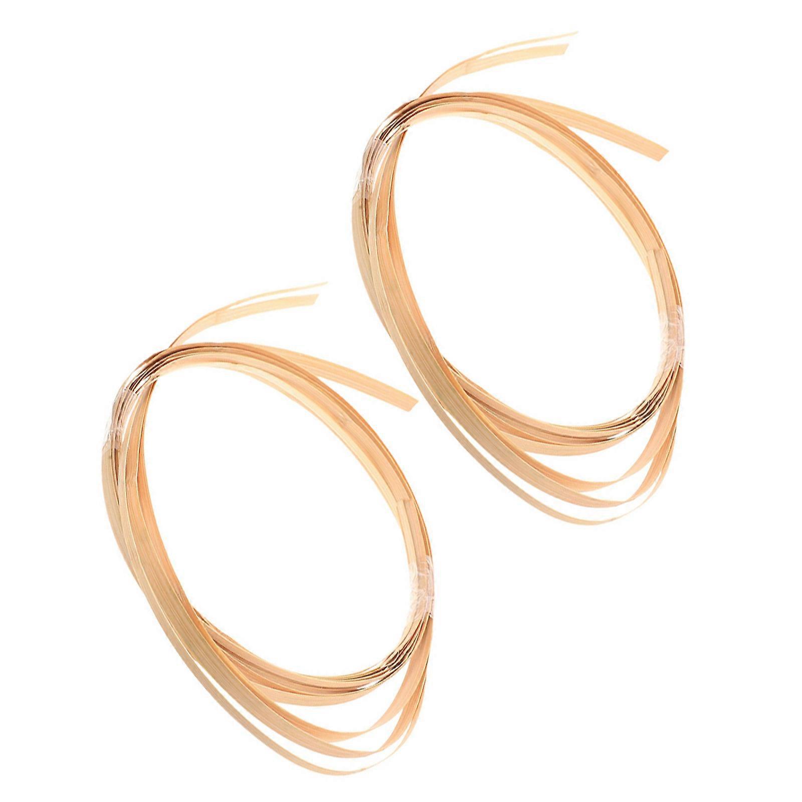 Bamboo Strips for Craft Basket Weaving Strips Durable 2 Bundles