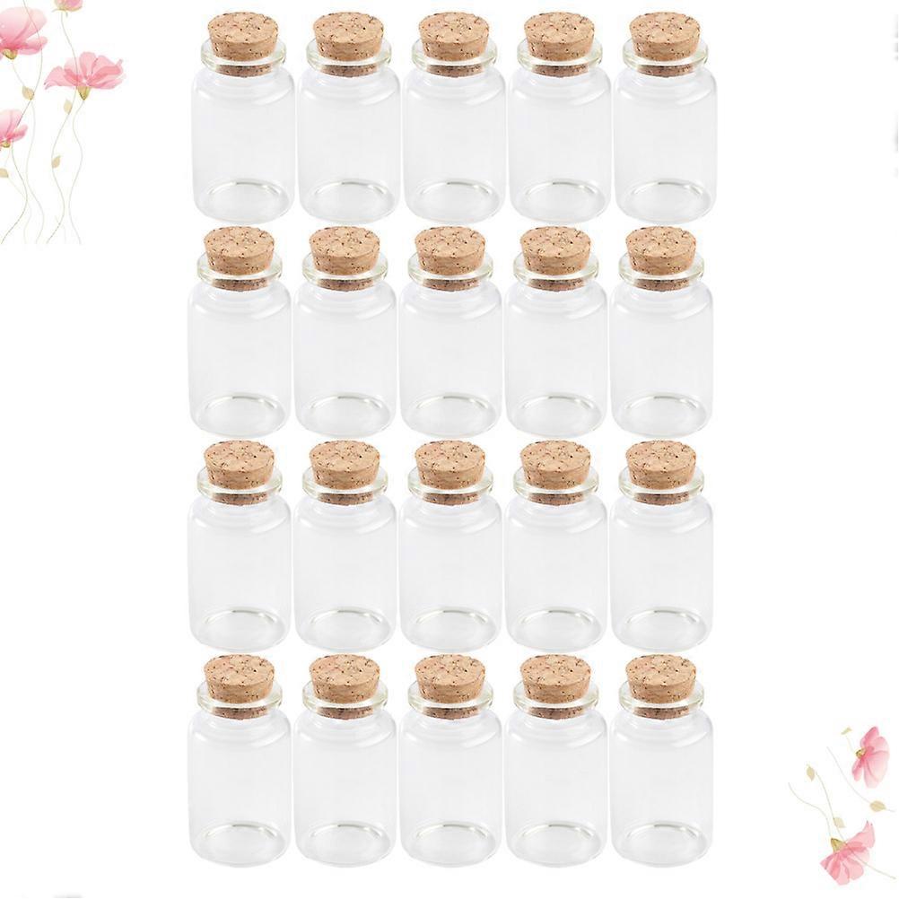 Glass Wish for Storage Use 20Pcs Mini with Assorted Color