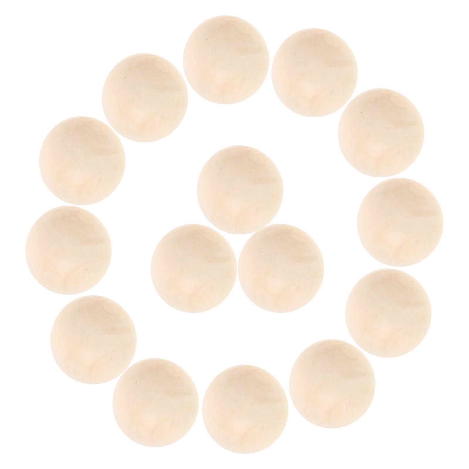 Solid Wood Hockey Training Balls for Stickhandling Practice 60Pcs Pack