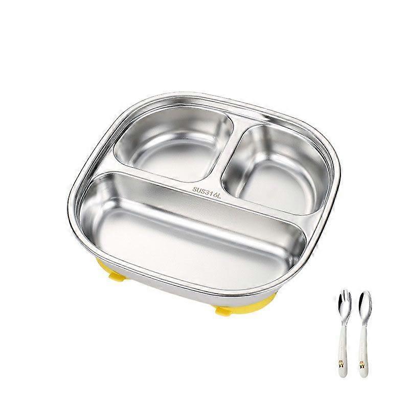 Stainless Steel Children'S Divided Plate