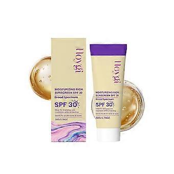 SPF 30 fuktighetsgivende solkrem, lett daglig solbeskyttelse for ansikt og kropp