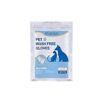 Yegbong Pet Hair Removal Wet Wipes Gloves, Cleaning Wipes For Cats Without Bathing, No-Rinse Nonwoven Gloves