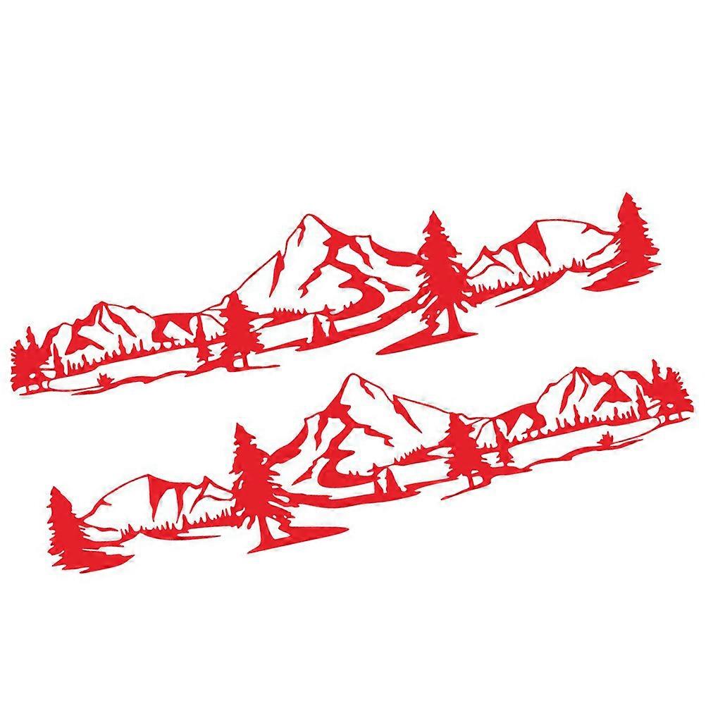 Car Patterns Sticker with Pine Tree for Car Side Decoration 1Set
