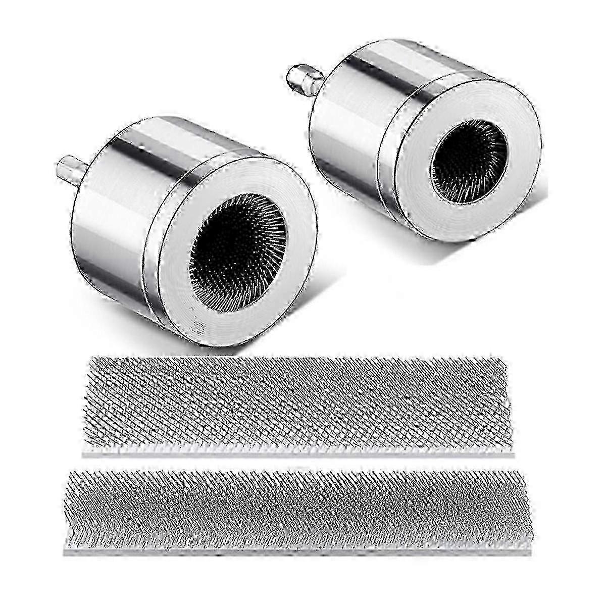 2 Pack Copper Pipe Cleaning Kit with Drill Attachment Brushes for Power Tools (Silver)