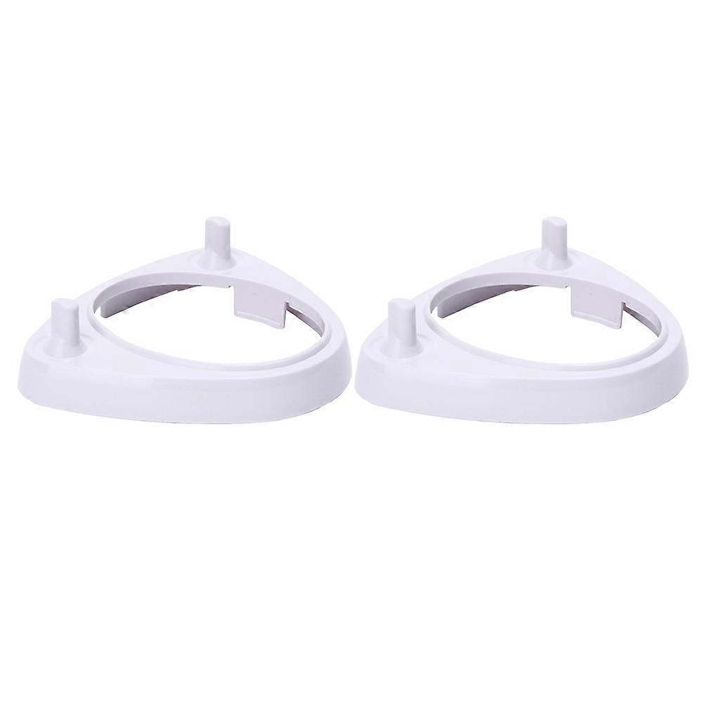 Electric Toothbrush Holder Base for Storage Use 2Pcs White Bracket