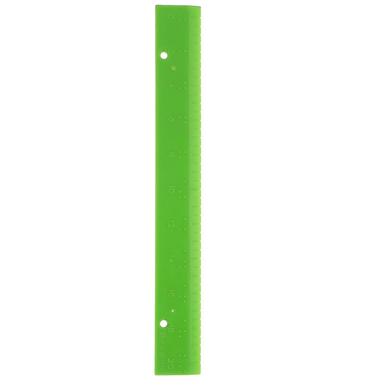 Braille Measuring Ruler Blind Braille Measuring Tool Blind Learning Supply