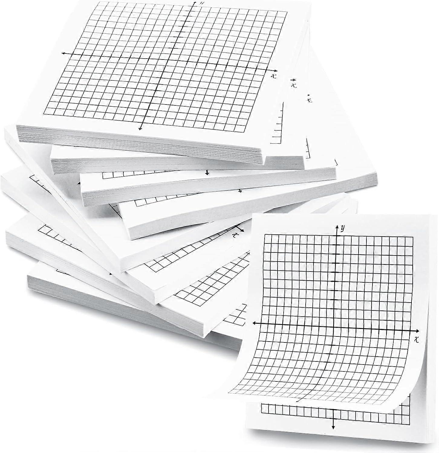 Graph Paper Notes 400 Sheets 3 x 3 Inch Line Mini Graph Paper Sticky Grid Notes