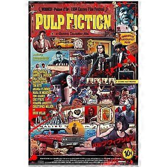 Pulp Fiction Quentin Tarantino Collage Movie jigsaw puzzle game for adults and kids KA0253