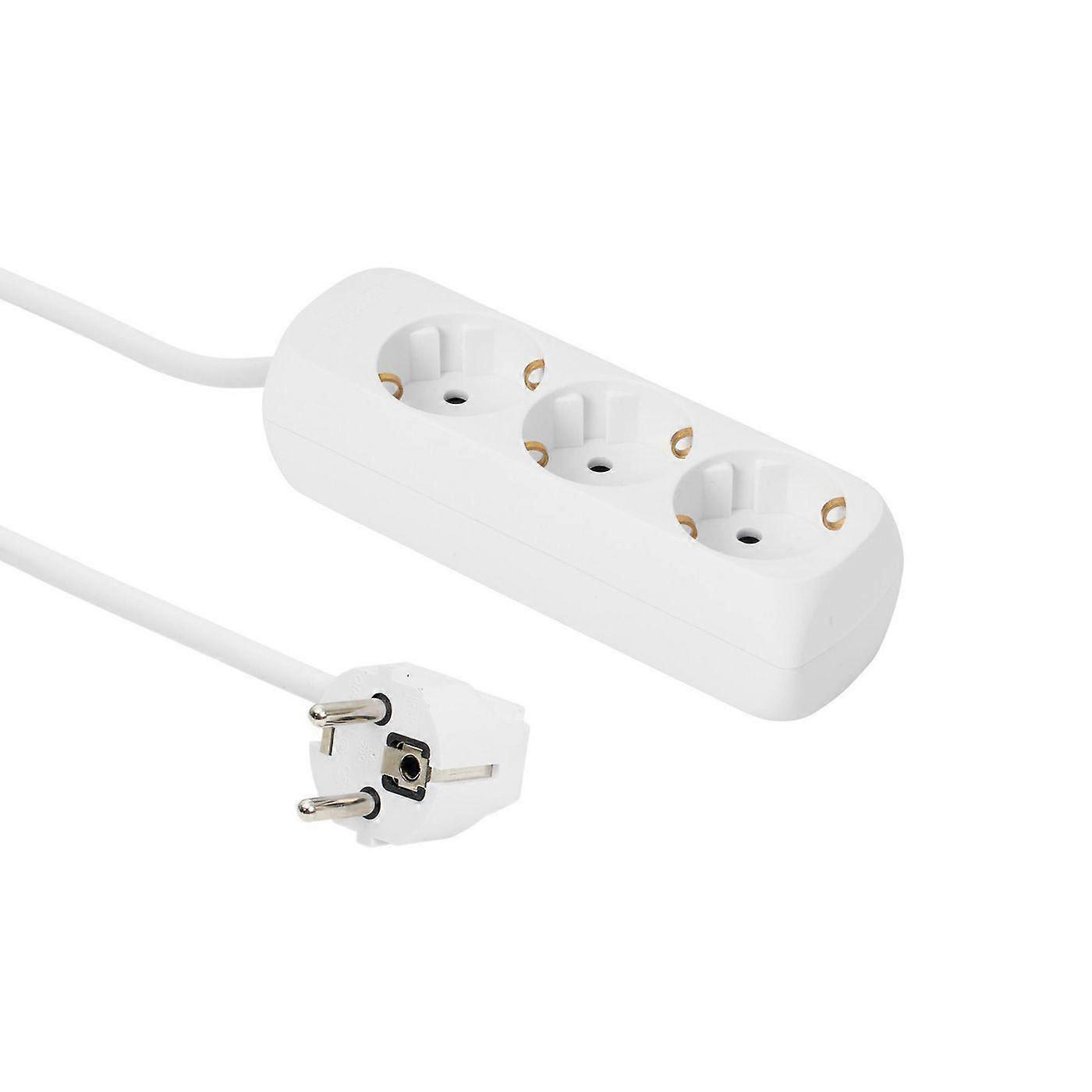 MicroConnect 3-way Schuko Power Socket 3m White