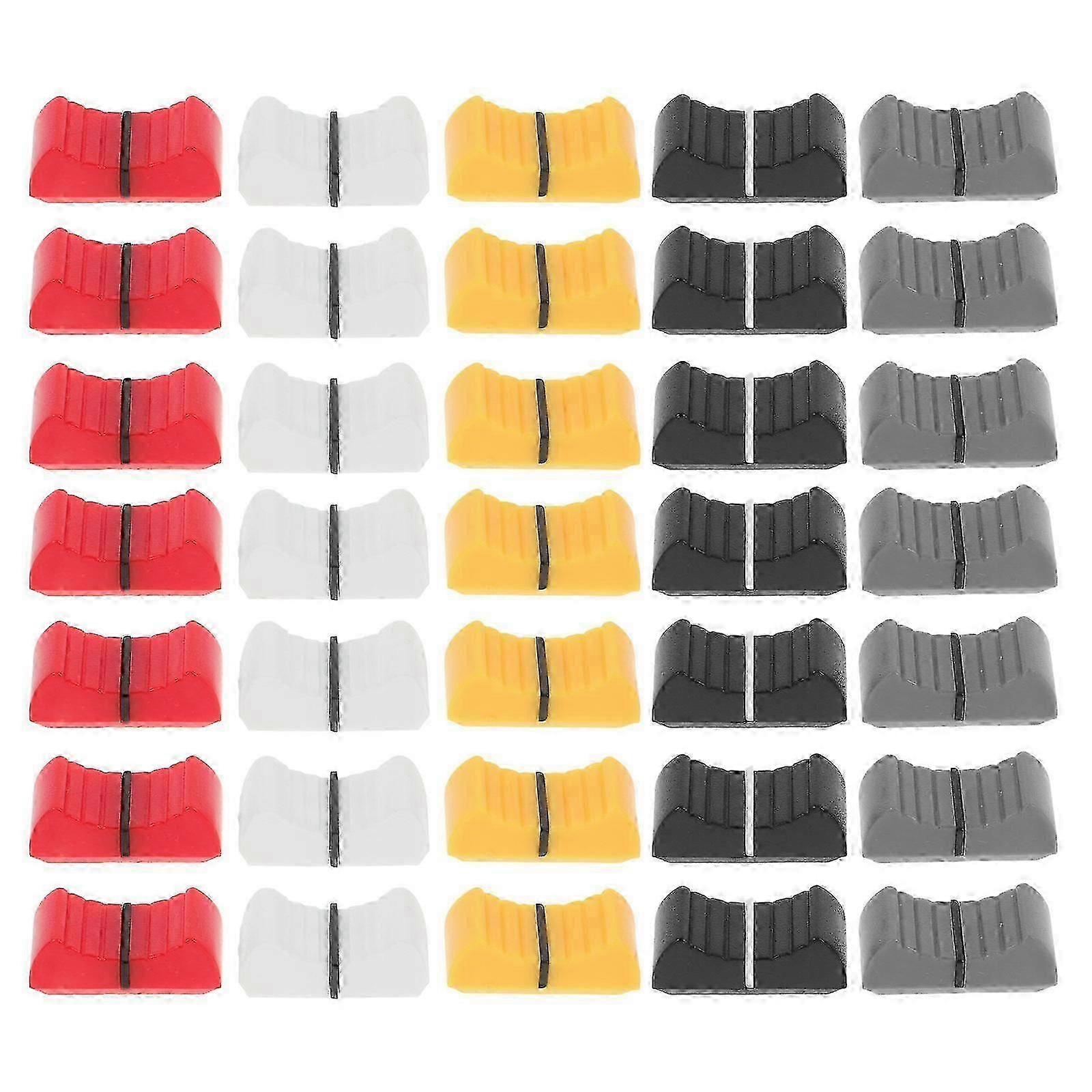 50pcs Console Mixer Slider Fader Knobs Replacement for Potentiometer Mixing Console