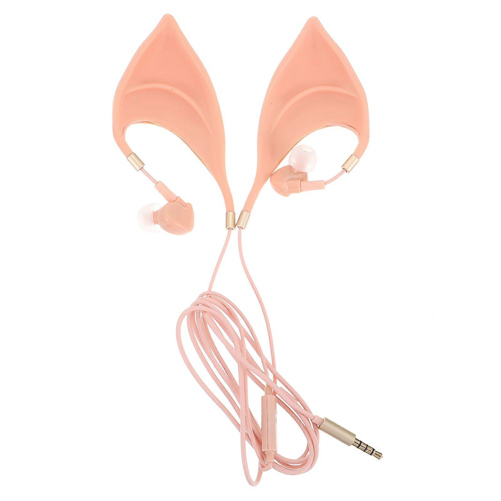 Wired Earphone Creative Ear Shape Wired Control In-ear Music Earbud Accessory