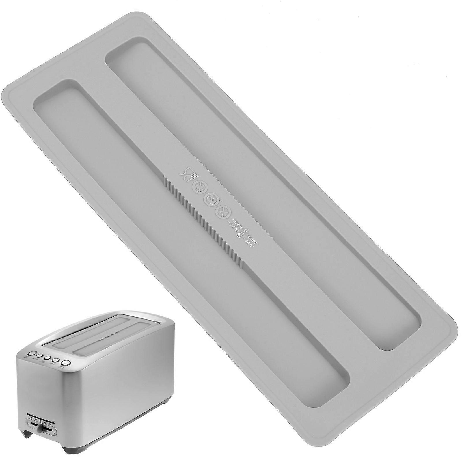 Silicone Toaster Cover Bread Maker Upper Toaster Top Protective Cover Grey