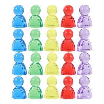 100 pezzi di pedine per giochi da tavolo - Pedine colorate in acrilico per scacchi da tavolo - Segnalini versatili per attività familiari