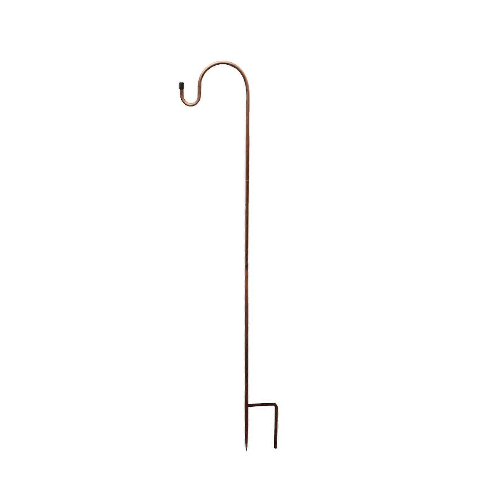 Outdoor Shepherd Hook Mopping Hook 2 Claw Base Height Adjustable Shepherd Hook
