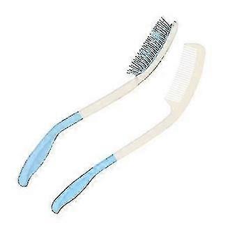 SNDO-Long Reach Handled Comb And Hair Brush Set