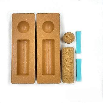 Cork Balance Board Premium Wobble Foot Roller Split Half Round Design Yoga Ankle Strengthening Exercise