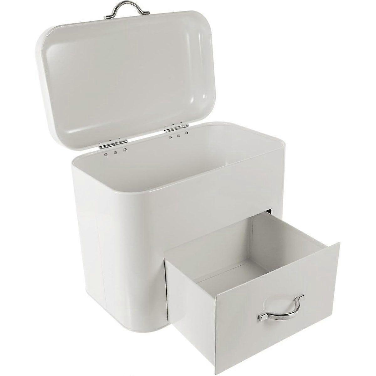 Bread Storage Container Retro Iron Tin Bread Box for Kitchen Organizer