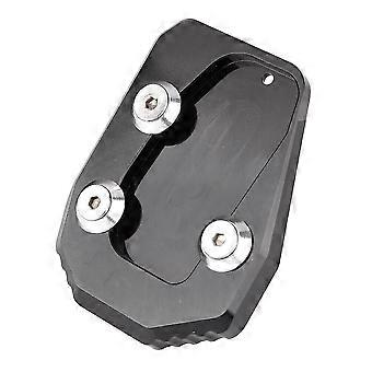 Kickstand Side Stand Extension Pad Plate Fit Yamaha Mt09 2013 2014-2016 (preto)(1pcs)