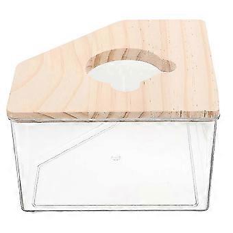 Hamsterzandbadbakje van transparant acryl, 5 stuks