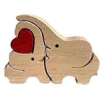 Wooden Puzzle Animal Puzzle Warm Holiday Gift Home Decoration