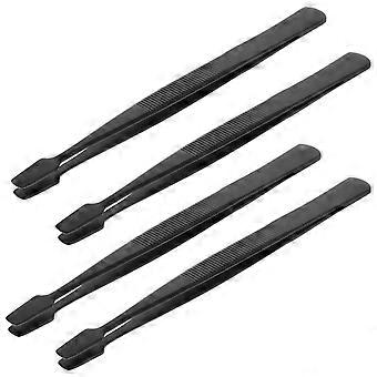 Metal Lash Tweezers Eyelash Extension Tweezers Precision Tool 4Pcs