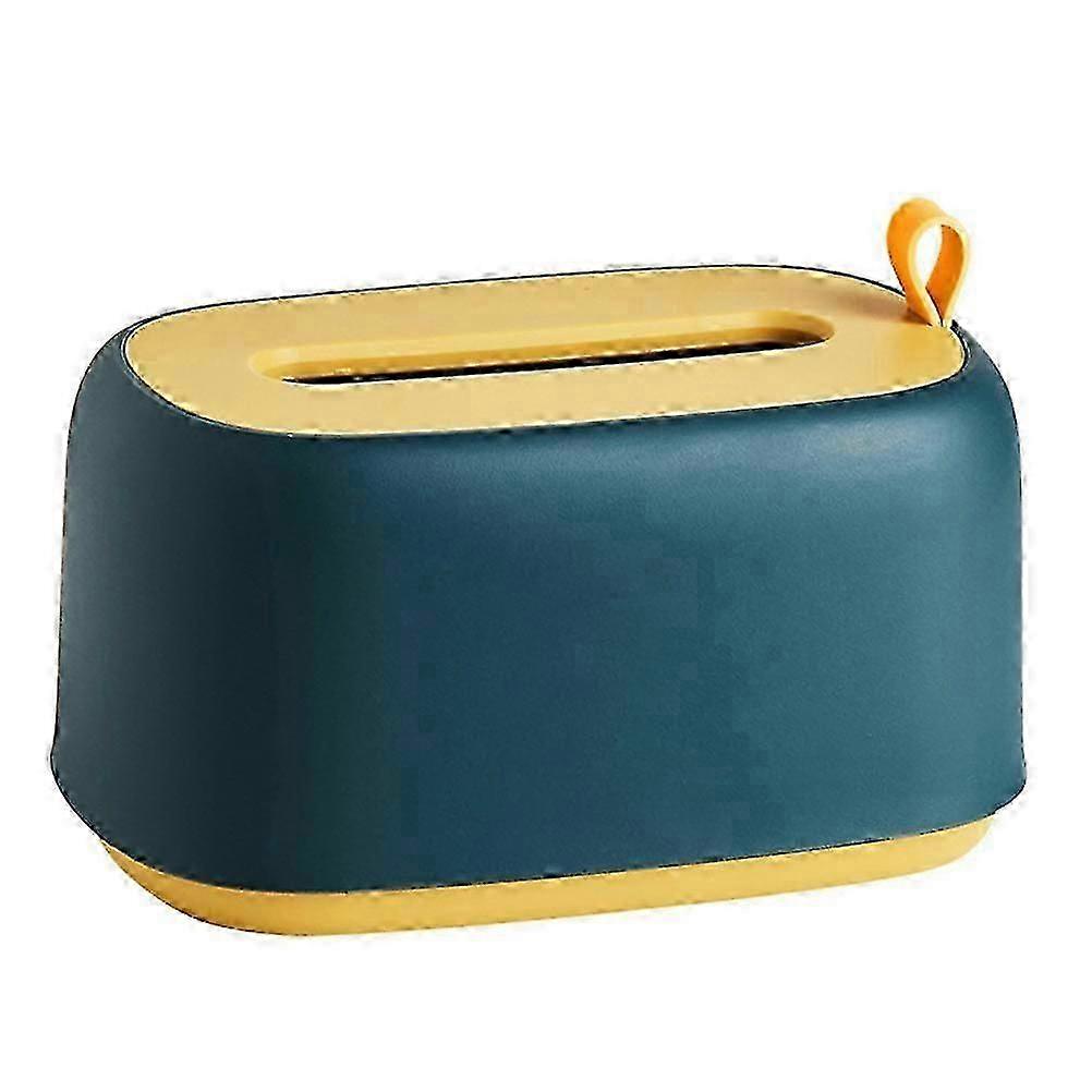 Blue Plastic Wall Hanging Tissue Box for Storage, 1Pc