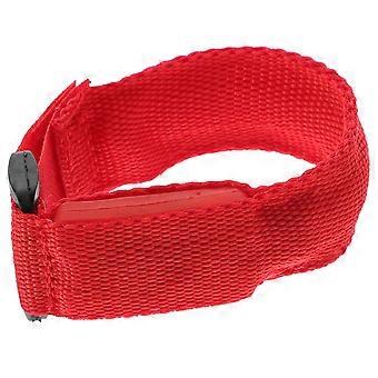 Red LED Bracelet with Light Up Function 2Pcs for Sports Use