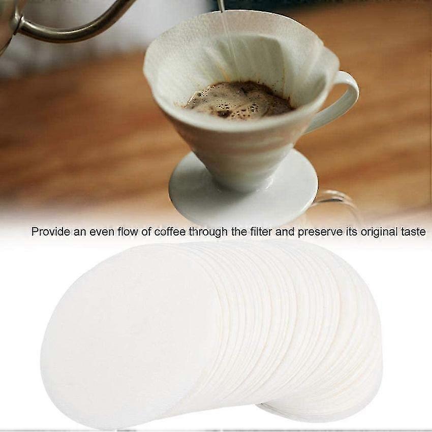 350Pcs Round Disposable Drip Filter Paper Strainers compatible with Coffee And Espresso Maker